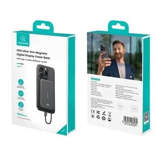 پاوربانک 20 وات یوسمز مدل US-CD227-20W ظرفیت 5000 میلی آمپر ساعت